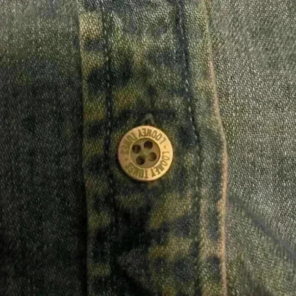 Denim Tweety Bird Button Up - Picture 6 of 6